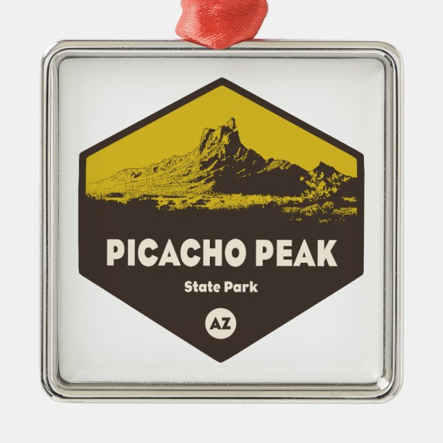 Picacho Peak State Park Arizona Metal Ornament (Front)