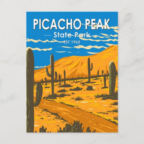 Picacho Peak State Park Arizona Vintage Postcard