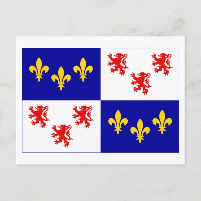 Picardie flag postcard (Front)