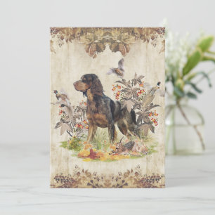 Picardy Spaniel , Bird hunting   Invitation