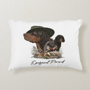 Picardy Spaniel , Hunting Season    Accent Pillow