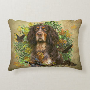 Picardy Spaniel , Hunting season  Accent Pillow