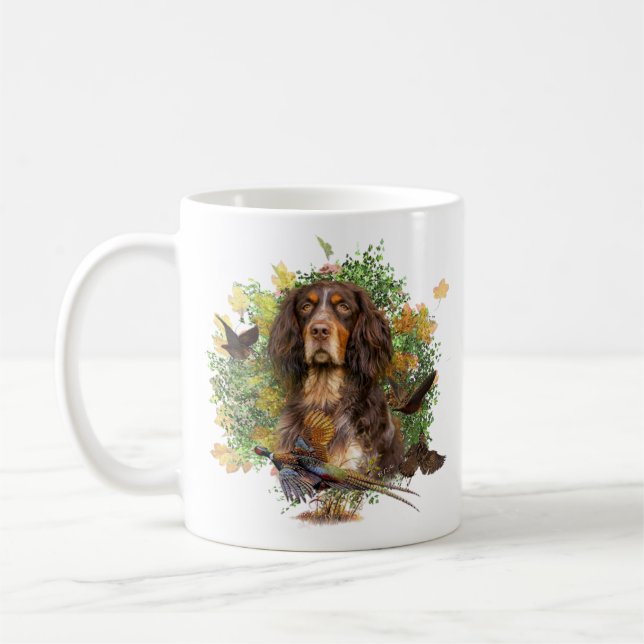 Picardy Spaniel , Hunting season       Coffee Mug (Left)