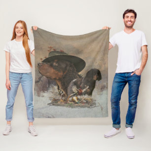 Picardy Spaniel , Hunting Season Fleece Blanket