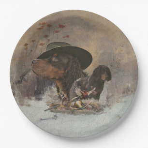 Picardy Spaniel , Hunting season Paper Plates