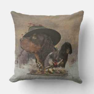 Picardy Spaniel , Hunting Season Throw Pillow