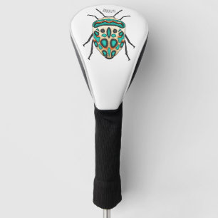 Picasso bug cartoon illustration golf head cover