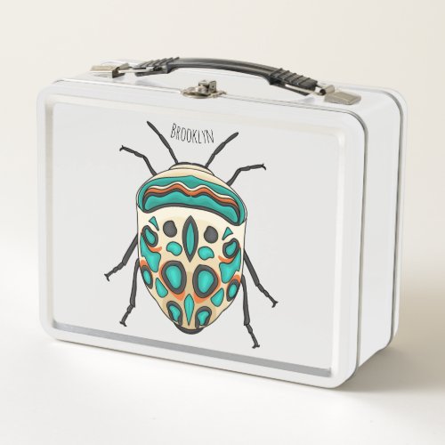 Picasso bug cartoon illustration  metal lunch box
