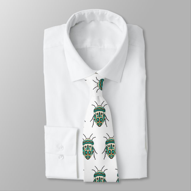 Picasso bug cartoon illustration  neck tie (Tied)