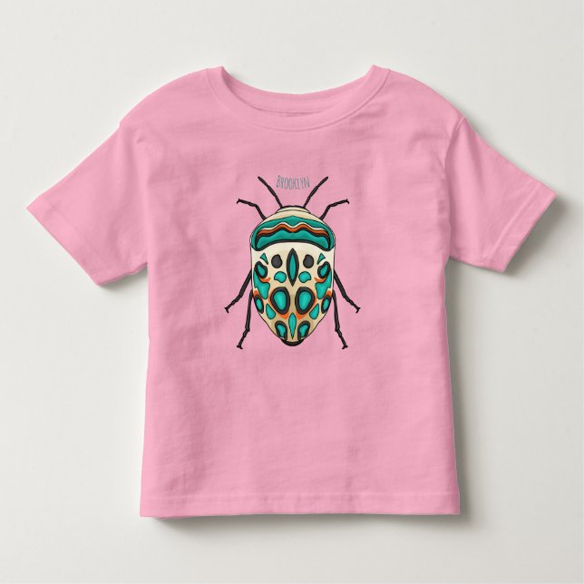 Picasso bug cartoon illustration  toddler t-shirt (Front)