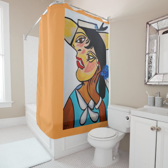 PICASSO BY NORA SHOWER CURTAIN (In Situ)