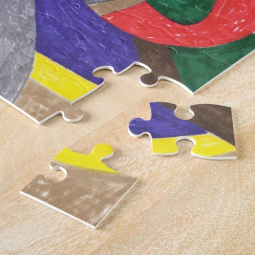 Picasso Cat Abstract Art Jigsaw Puzzle