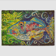 Picasso Fish Coir Mat