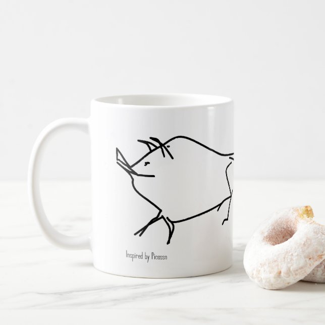 Picasso 'ish coffee mug (With Donut)