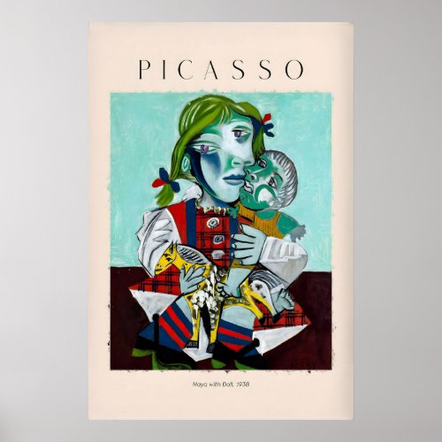 Picasso Maya with Doll938 Portrait Print Child