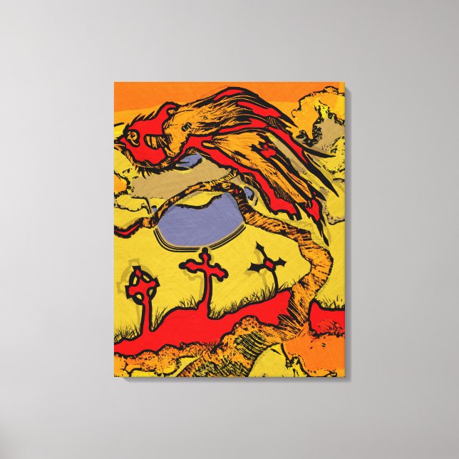 Picasso Raven  Canvas Print (Front)
