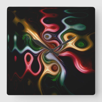 Picasso Rose Square Wall Clock