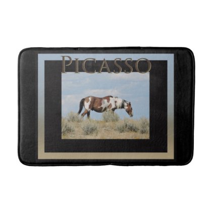 Picasso, Stallion of Sand Wash Basin Bath mat