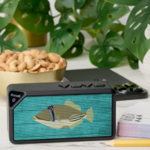 Picasso Trigger Fish Turquoise Bluetooth Speaker