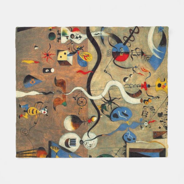 Picasso's carnival fleece blanket (Front (Horizontal))