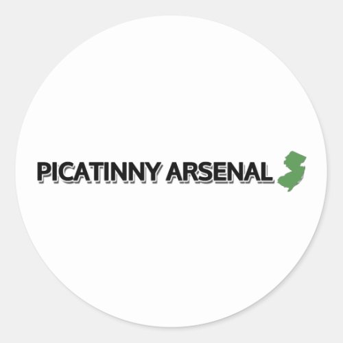 Picatinny Arsenal New Jersey Classic Round Sticker
