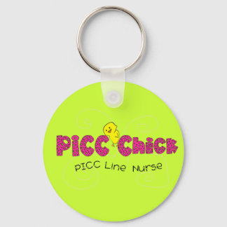 PICC Chick PICC Line Nurse Gifts Keychain