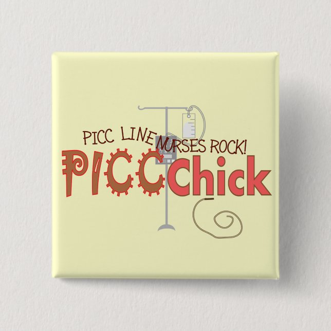 PICC CHICK With IV PUMP Design Button (Front)