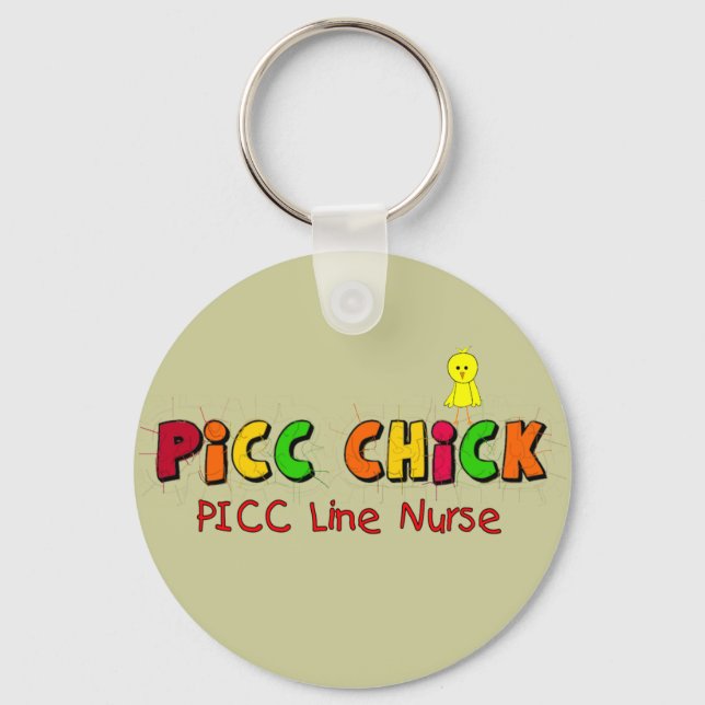 PICC LINE Nurse  Gifts Keychain (Front)