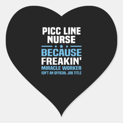 PICC Line Nurse Heart Sticker