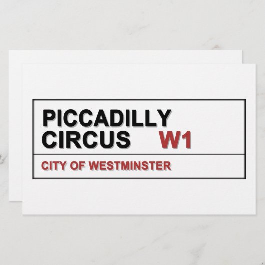 Piccadilly Circus London (Front/Back)