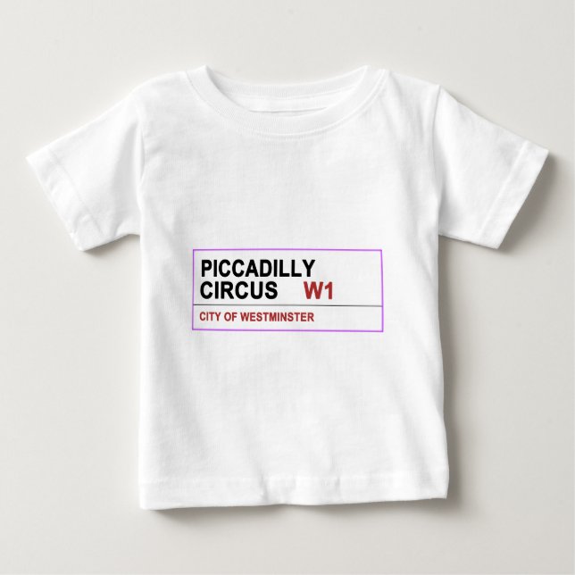 Piccadilly Circus London Baby T-Shirt (Front)