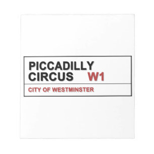 Piccadilly Circus London Notepad