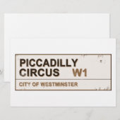 Piccadilly Circus London - Vintage (Front/Back)