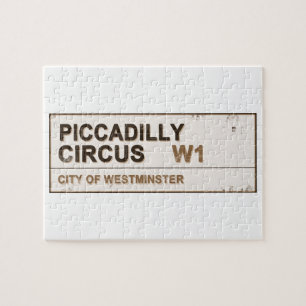 Piccadilly Circus London - Vintage Jigsaw Puzzle