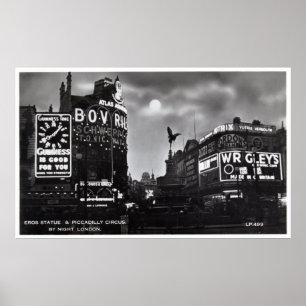Piccadilly Circus, London Vintage Poster