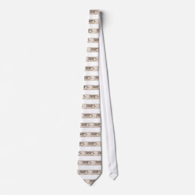 Piccadilly Circus London - Vintage Tie (Front)
