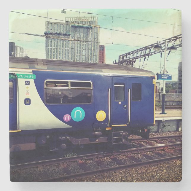 Piccadilly Manchester Stone Coaster (Front)