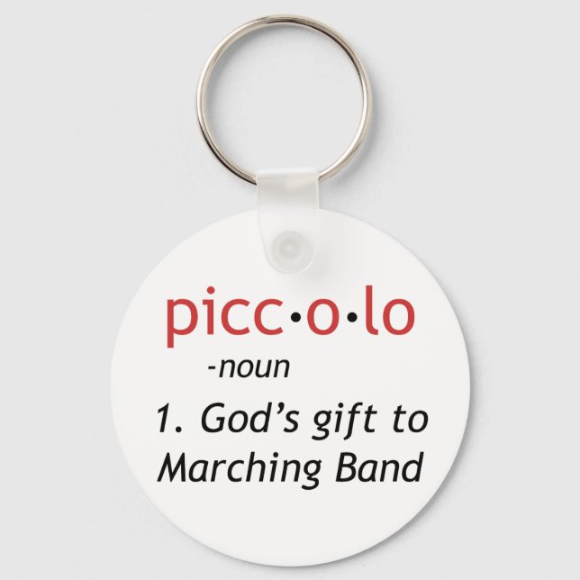 Piccolo Definition Keychain (Front)
