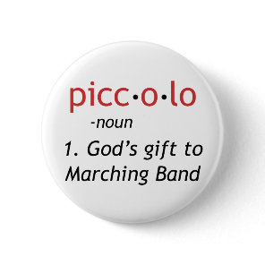 Piccolo Definition Pinback Button