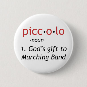 Piccolo Definition Pinback Button