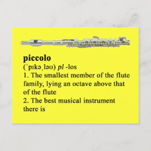 Piccolo definition postcard