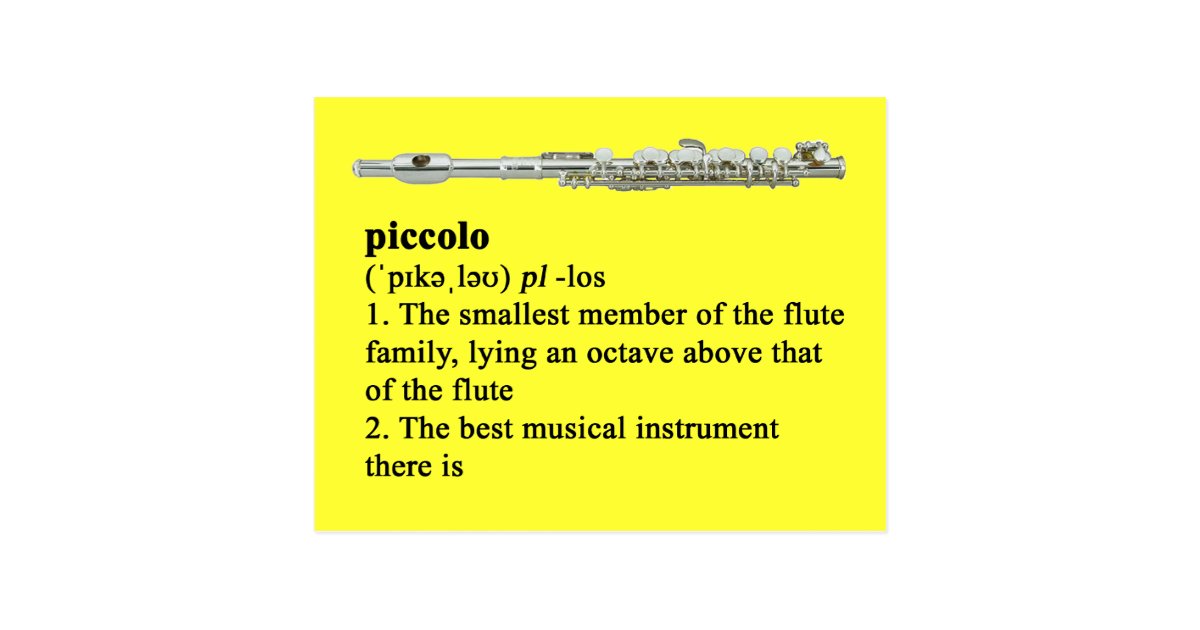 Piccolo definition postcard