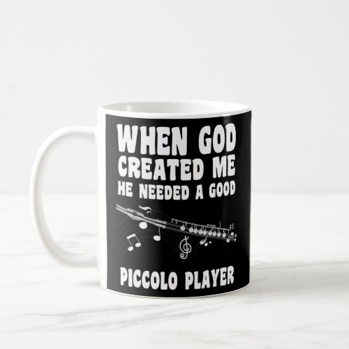 Piccolo Flute Player Instrument Musician Flute  Coffee Mug