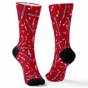 Piccolo Music Note Pattern Socks
