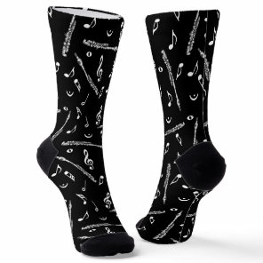 Piccolo Music Note Pattern Socks