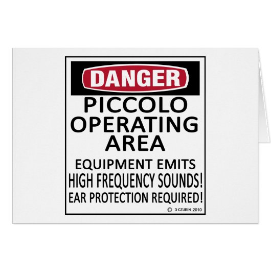 Piccolo Operating Area Cards (Front Horizontal)