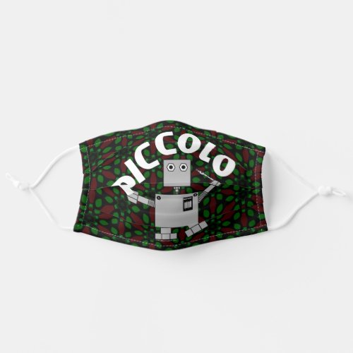 Piccolo Robot Text Adult Cloth Face Mask