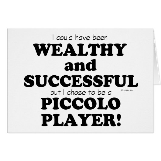 Piccolo Wealthy & Successful Cards (Front Horizontal)