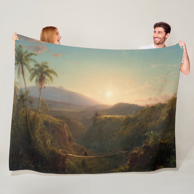 Pichincha Frederic Edwin Church Fleece Blanket (In Situ)