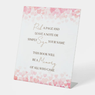 Pick a Page and Leave a Note Memory Guestbook Sign
